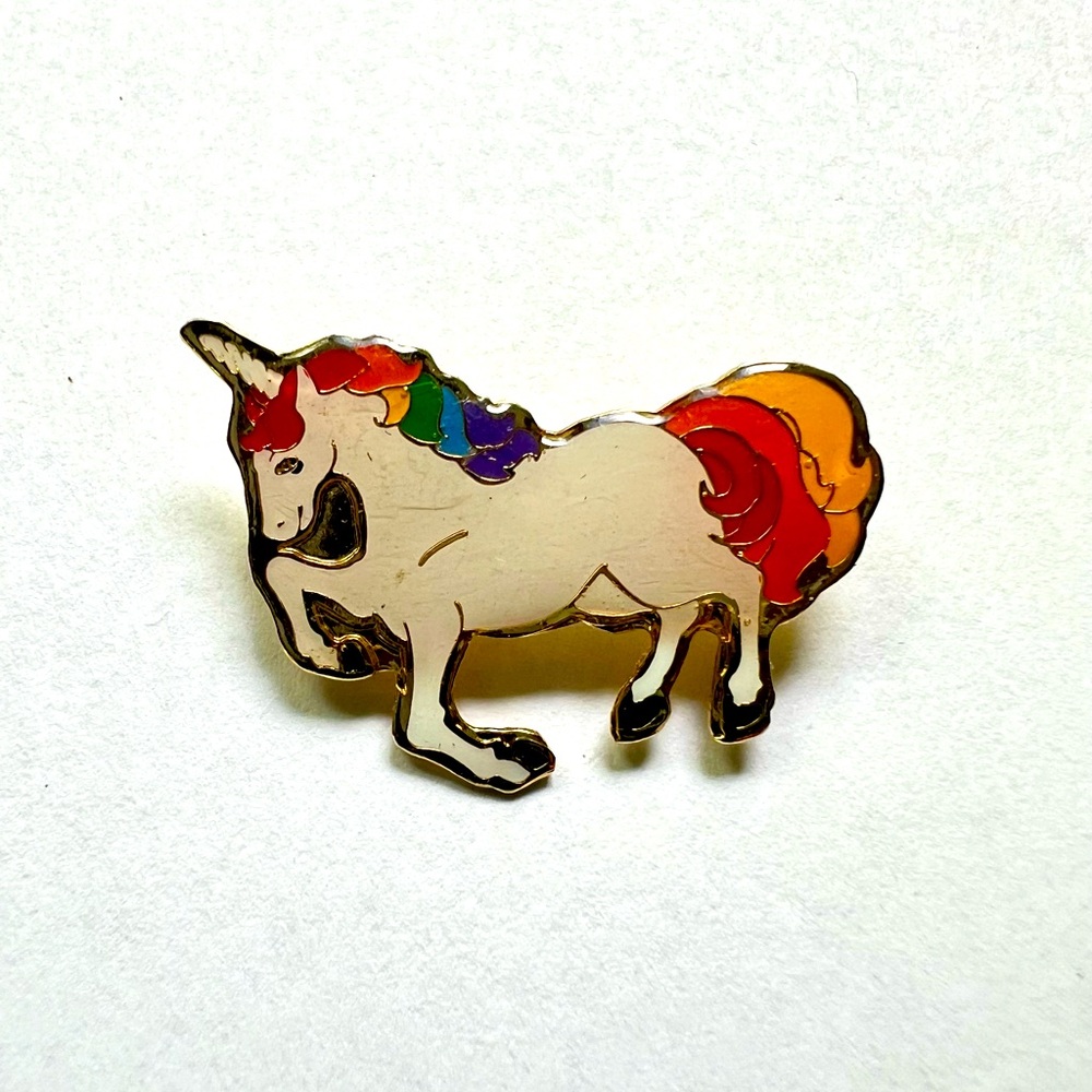 Rainbow Unicorn Lapel Pin